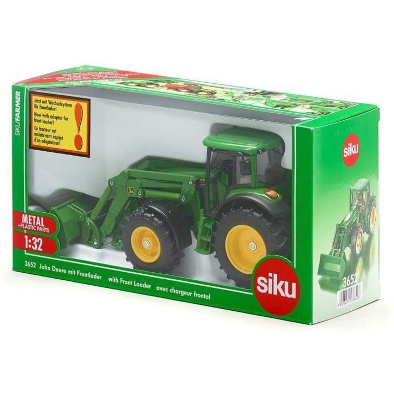 SIKU 3652 JOHN DEERE WITH FRONT LOADER 1:32 SCALE