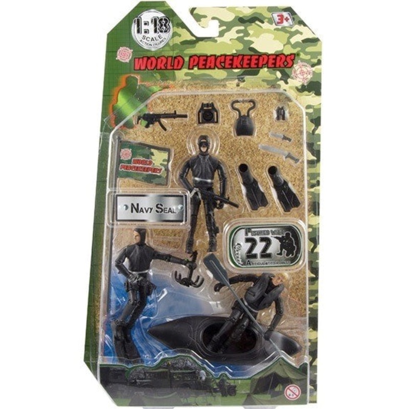 WORLD PEACEKEEPERS 7241 NAVY SEAL FIGURE 3 PACK