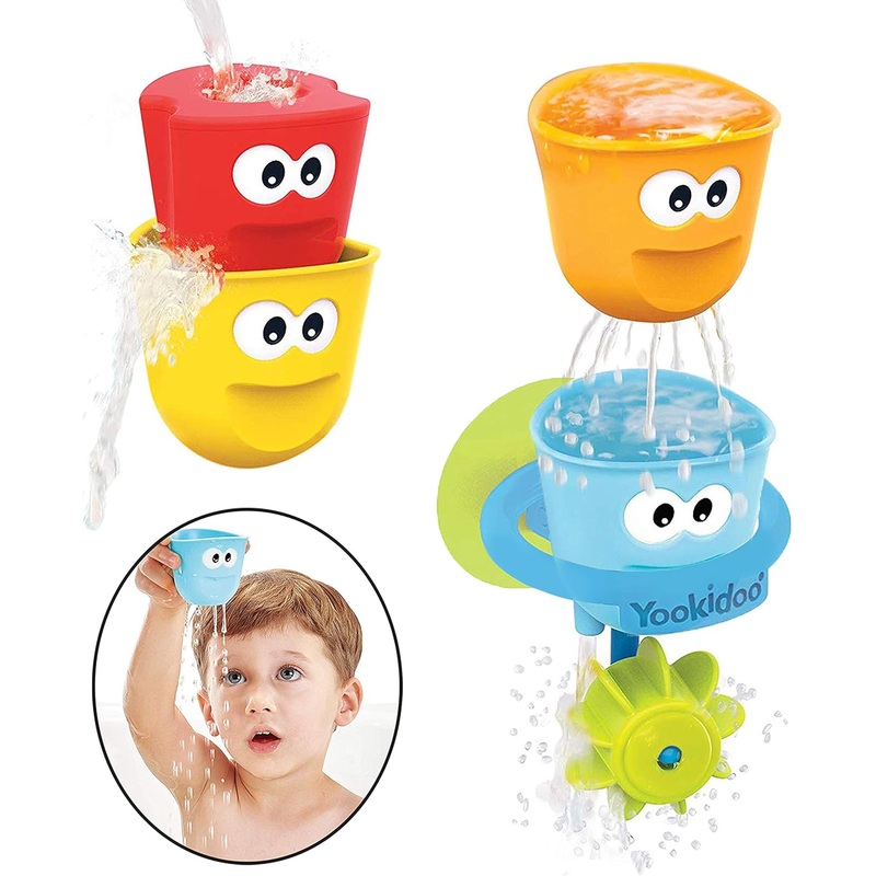YOOKIDOO 40261 FILL N SPILL ACTION CUPS BATH TOY