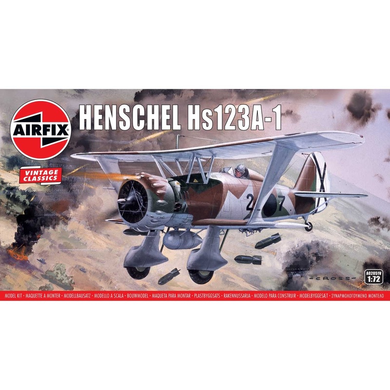 Airfix A02051V Henschel Hs123A-1 1:76 Scale