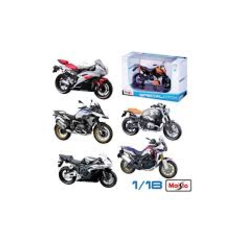 MAISTO 39300 1:18 SCALE SPECIAL EDITION MOTORCYCLES WITH DISPLAY STAND (ONE SUPPLIED AT RANDOM)
