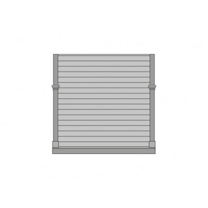 PECO RATIO GJ01 LNWR GRAND JUNCTION STATION BUILDING COMPONENTS: 4 PLAIN BOARD END PANELS