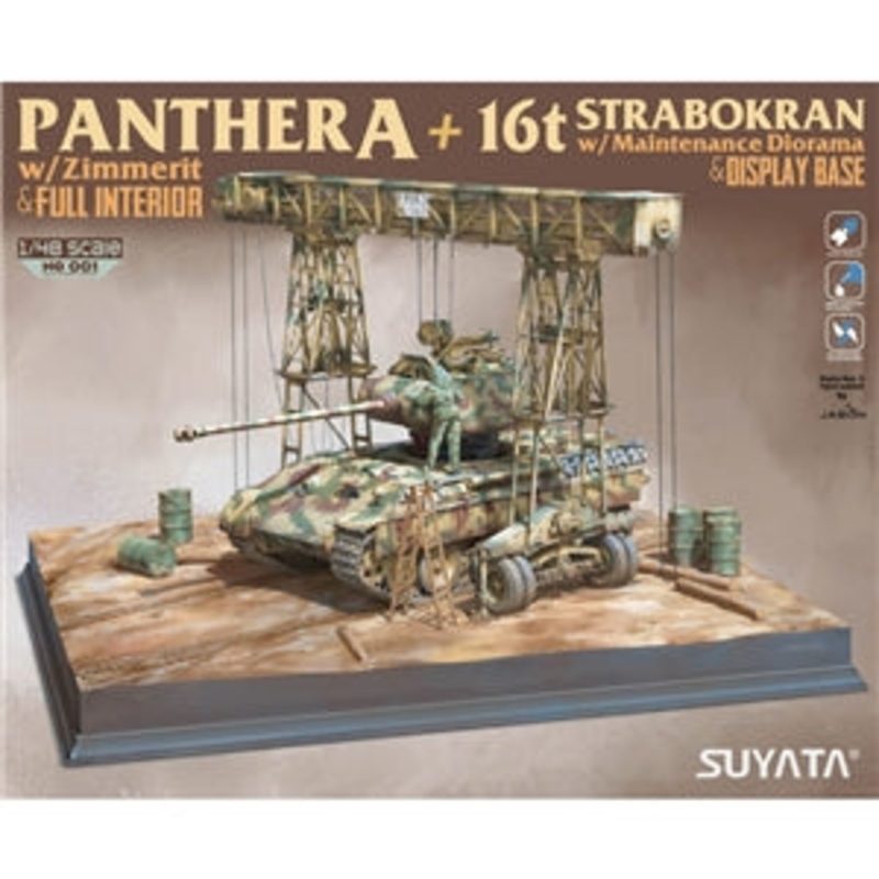 SUYATA Panther A Medium Tank & 16t Strabokran  1/48  SCALE