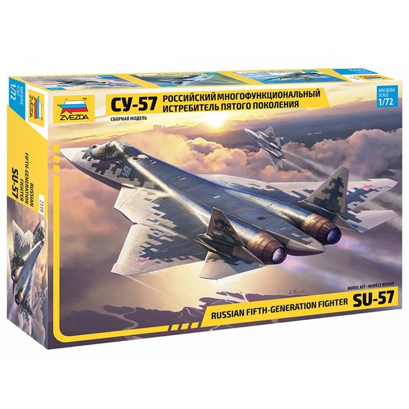ZVEZDA  7319  RUSSIAN FIFTH GENERATION FIGHTER SU-57 1/72 SCALE