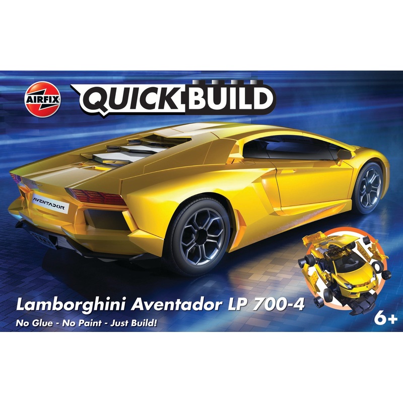 AIRFIX J6026 QUICKBUILD Lamborghini Aventador – Yellow