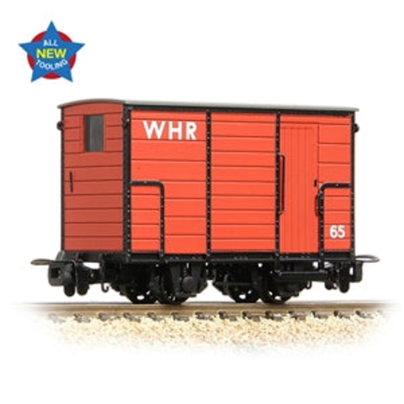 BACHMANN 393-102  RNAD Enclosed-End Brake Van WHR Red  OO9 SCALE