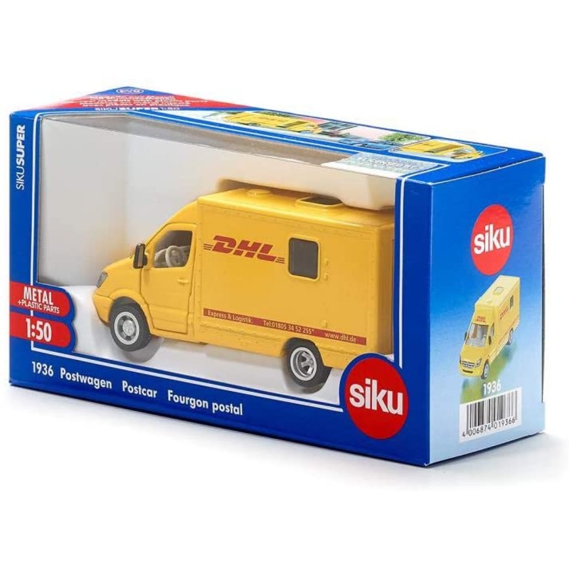 SIKU 1936 DHL VAN POSTCAR 1:50 SCALE