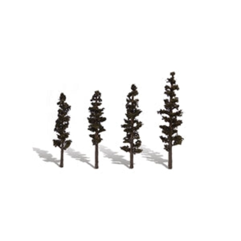 WOODLAND SCENICS TREES  TR3561 4″-6″ Classic Standing Timber (4/Pk)