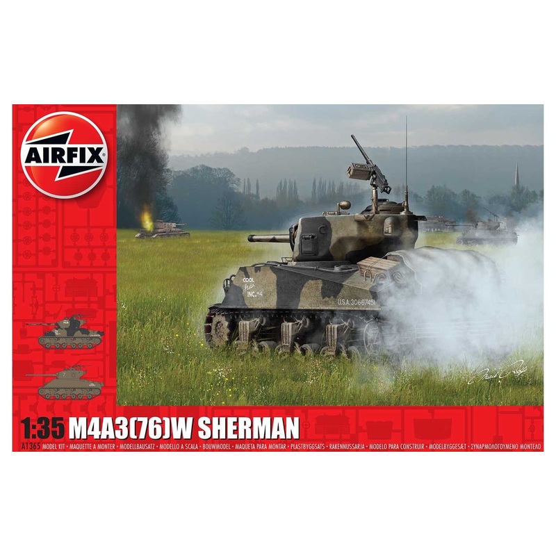 Airfix A1365 M4A3(76)W “Battle of the Bulge” 1:35 Scale