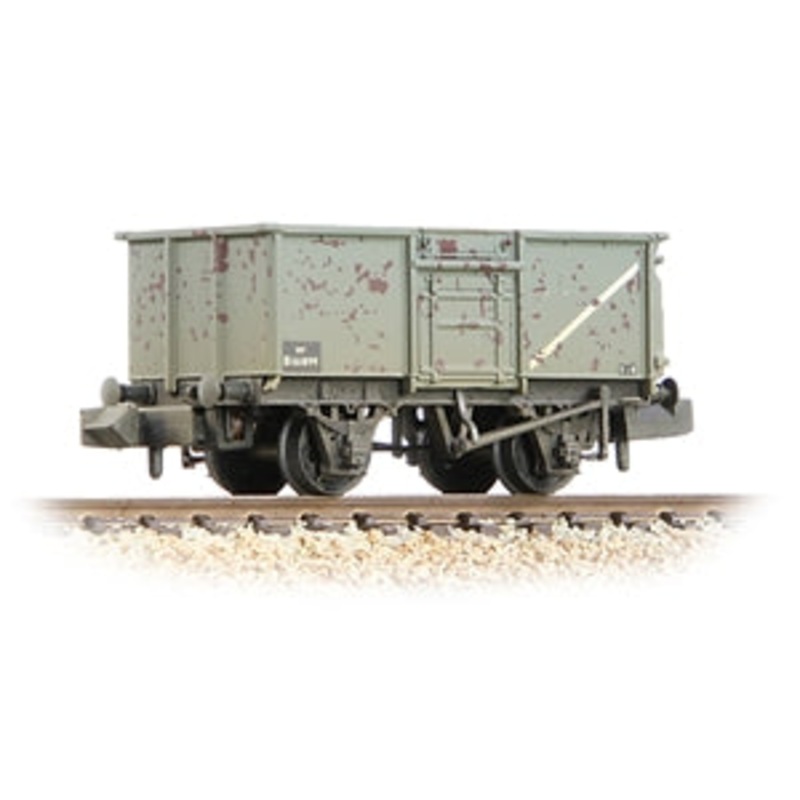 GRAHAM FARISH 377-227G BR 16T Steel Mineral Wagon with Top Flap Doors BR Grey [W] N GAUGE