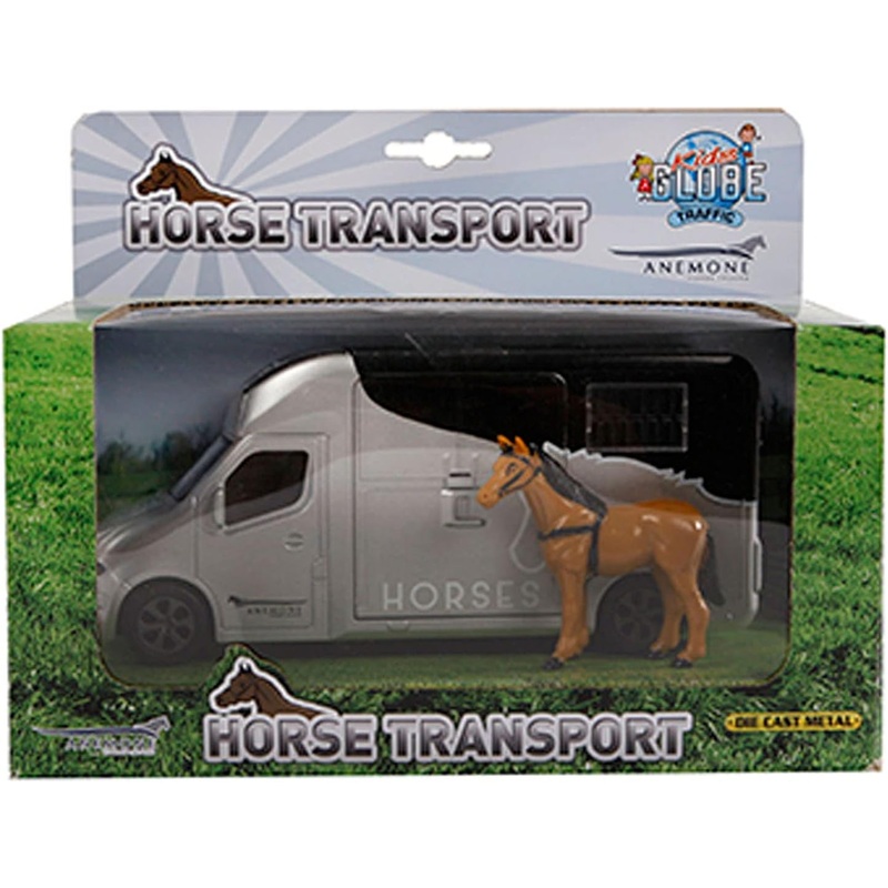KIDS GLOBE 510211 DIE CAST HORSE TRANSPORTER
