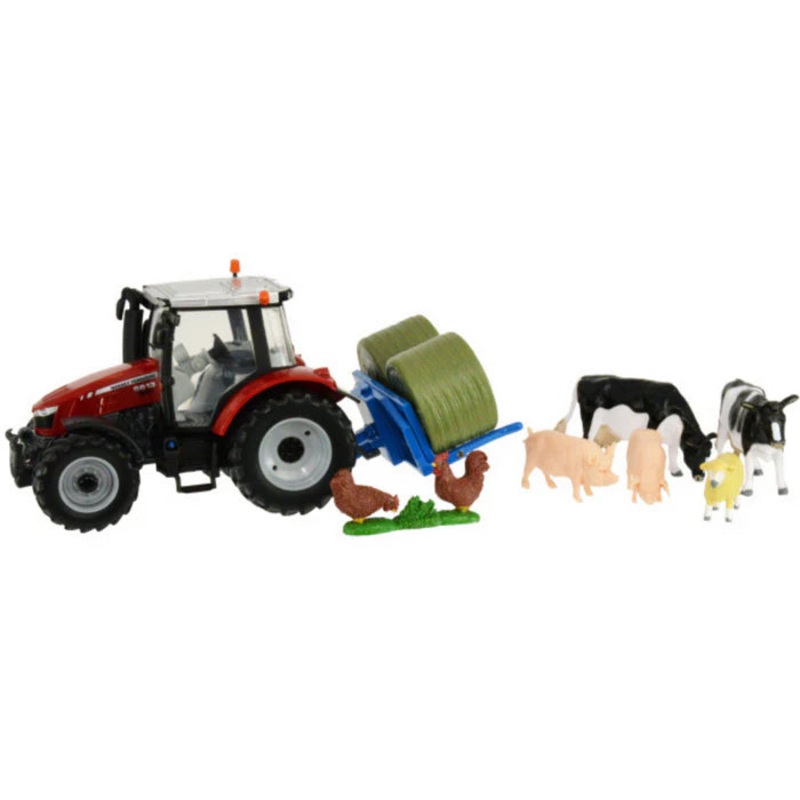 BRITAINS 43205A2 MASSEY 5612 TRACTOR PLAYSET 1:32 SCALE