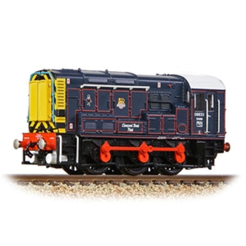 GRAHAM FARISH 371-015E CLASS 08 08833 LIVERPOOL STREET PILOT BR LINED BLUE EARLY EMBLEM   N GAUGE