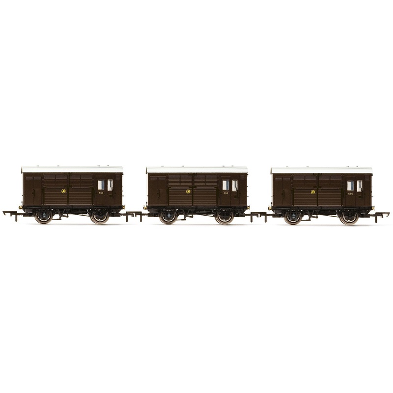 Hornby R6883 Horse Boxes  three pack  GWR – Era 3
