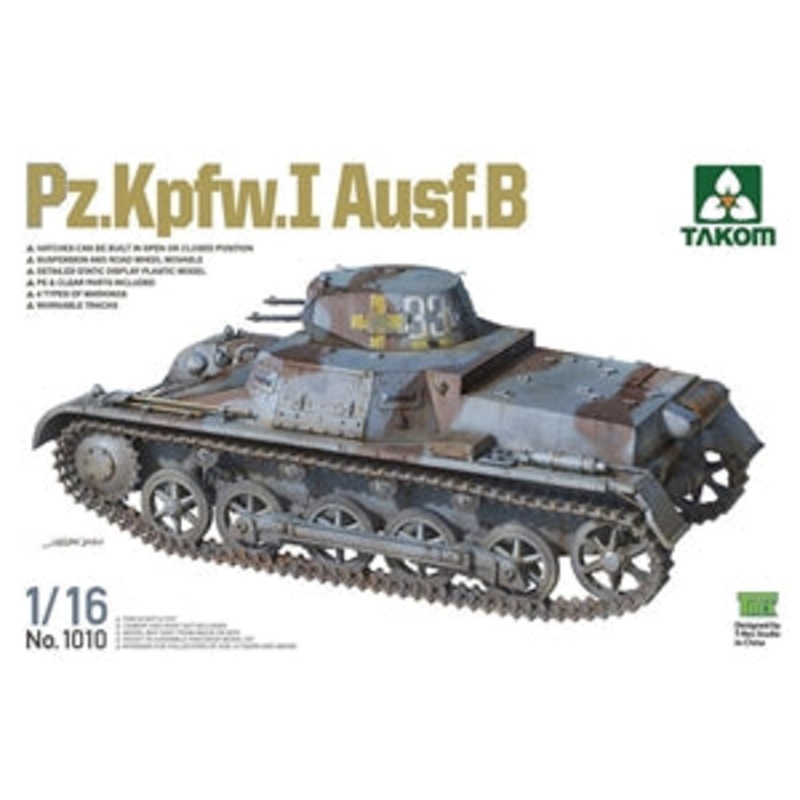 TAKOM 1010 PZ.KPFW.I AUSF.B  1/16 SCALE