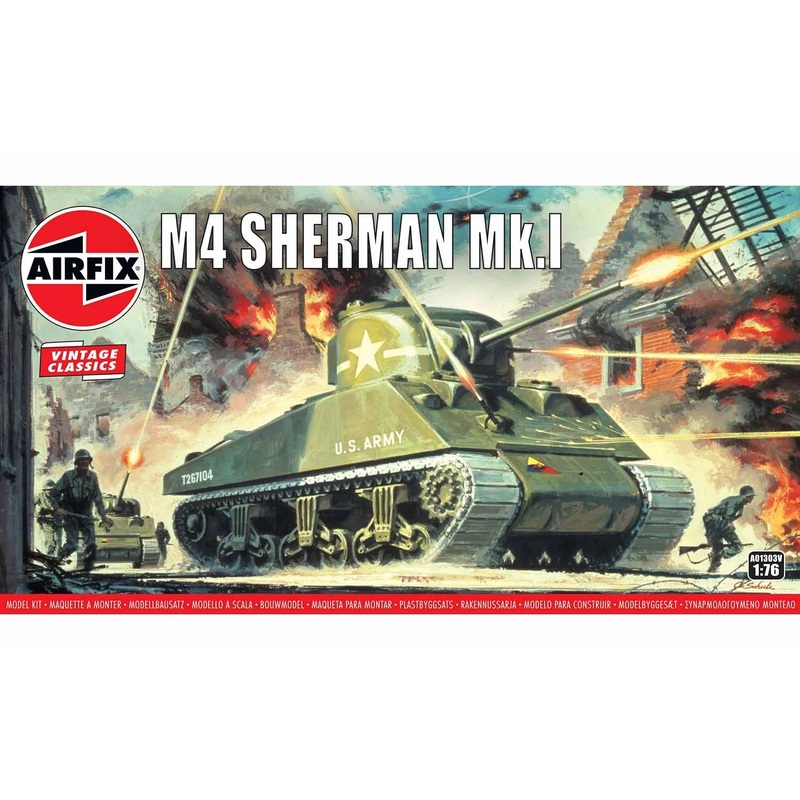 Airfix A01303V Sherman M4 Mk1  1:76 Scale