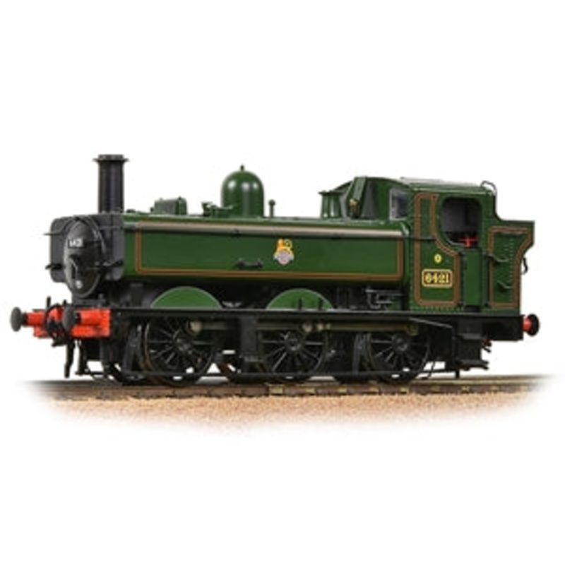 BACHMANN 31-639 GWR 64XX PANNIER TANK 6421 BR LINED GREEN EARLY EMBLEM LOCO