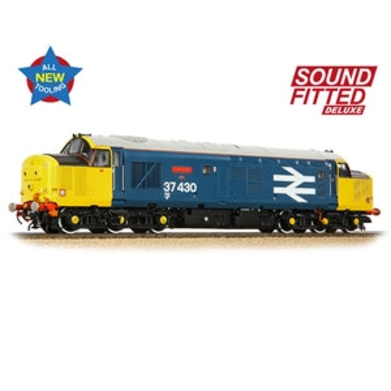 BACHMANN 35-335SFX CLASS 37 37/4 37430 CWMBRAN BR BLUE LARGE LOCO SOUND FITTED