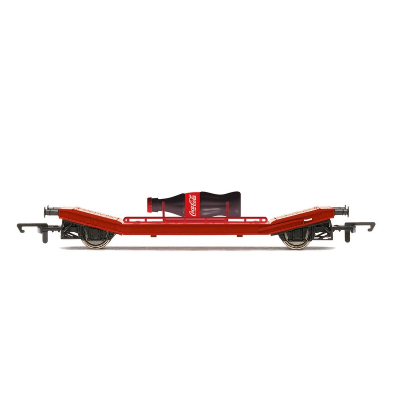 HORNBY R60170 LOWMAC WITH COCA COLA BOTTLE WAGON
