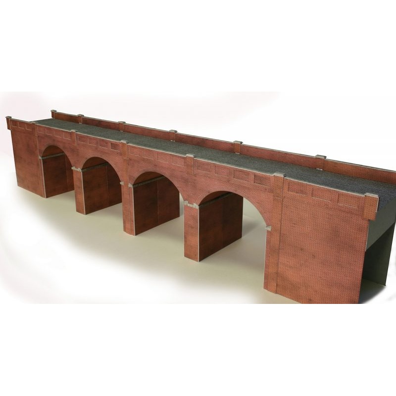 METCALFE PO240 00/H0 SCALE DOUBLE TRACK BRICK VIADUCT KIT