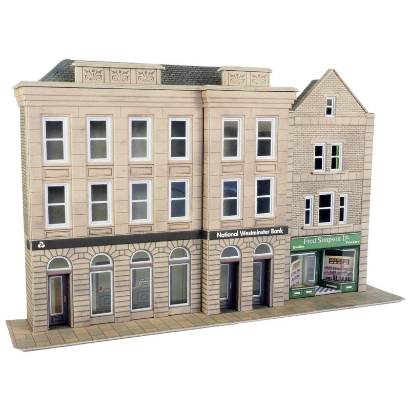 METCALFE PO271 00/H0 SCALE LOW RELIEF BANK & SHOP