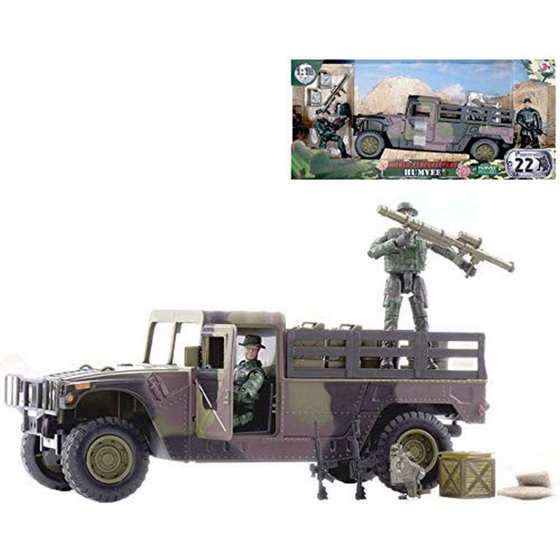 WORLD PEACEKEEPERS 72461 HUMVEE PICK UP TRUCK AND FIGURES