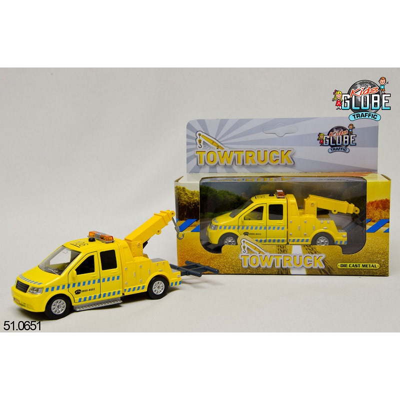 KIDS GLOBE DIE CAST TOWTRUCK WITH SOUND LIGHT