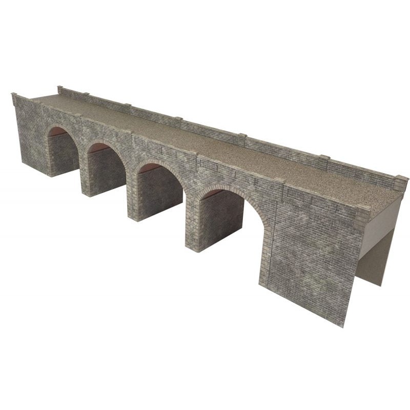 METCALFE PO241 00/H0 SCALE DOUBLE TRACK STONE VIADUCT