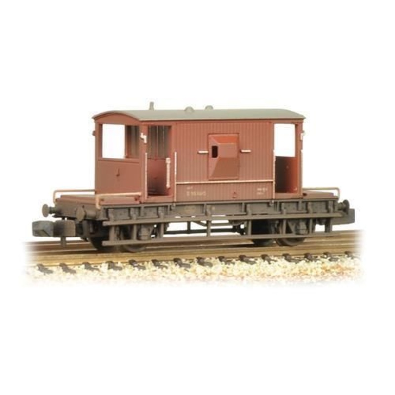 GRAHAM FARISH 377-525E 20 TON  BRAKE VAN BR BAUXITE EARLY WEATHERED N GAUGE WAGON