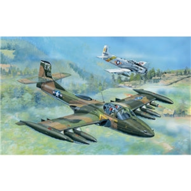 TRUMPETER 02888 US Air Force A-37A Dragonfly Ground-Attack Aircraft  1/48 SCALE
