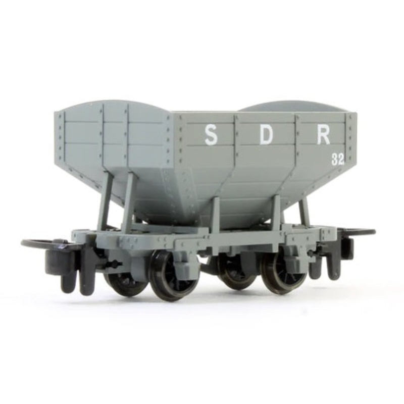PECO GR-340A SNAILBEACH DISTRICT RAILWAY 4 WHEEL HOPPER WAGON SDR GREY OO-9 SCALE