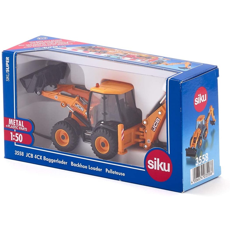 SIKU 3558 JCB 4CX BACKHOE LOADER 1:50 SCALE