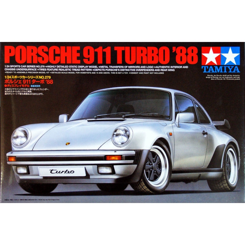 TAMIYA 24279 PORSCHE 911 TURBO 1988 CAR KIT 1/24  SCALE