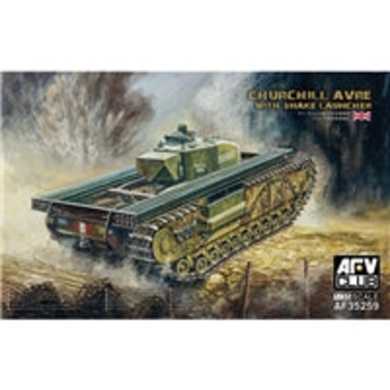 AFV CLUB AF35259 CHURCHILL AVRE WITH SNAKE LAUNCHER  1/35 SCALE