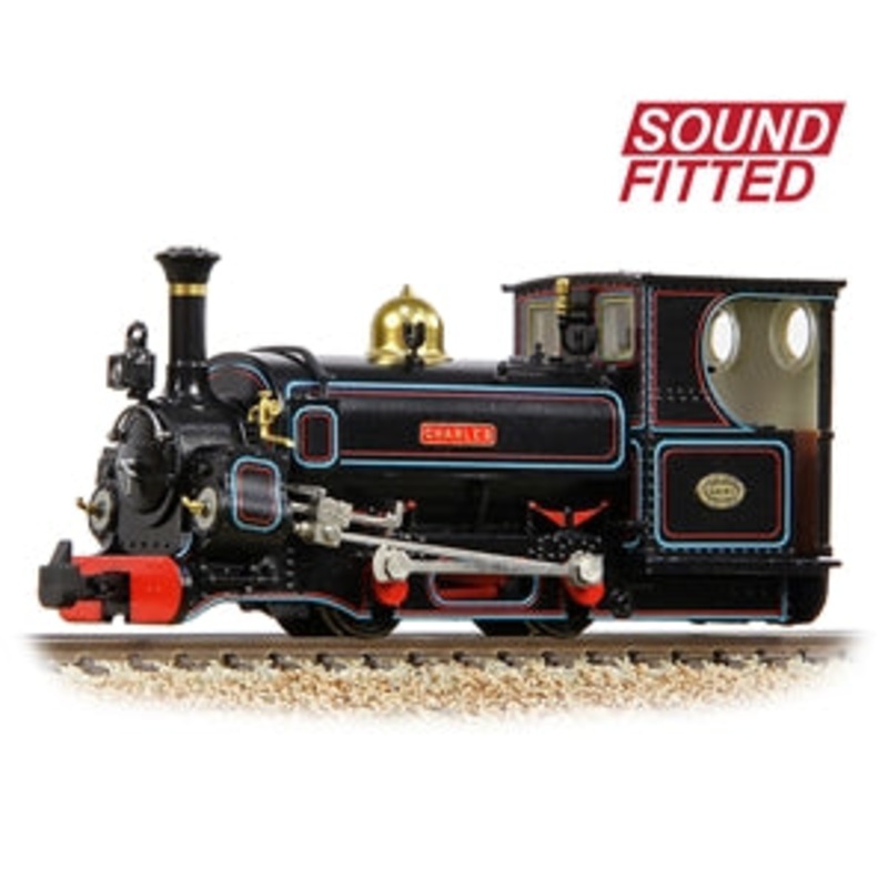 BACHMANN 391-126SF Mainline Hunslet 0-4-0ST ‘Charles’ Penrhyn Quarry Lined Black (Late) OO9 SCALE SOUND FITTED