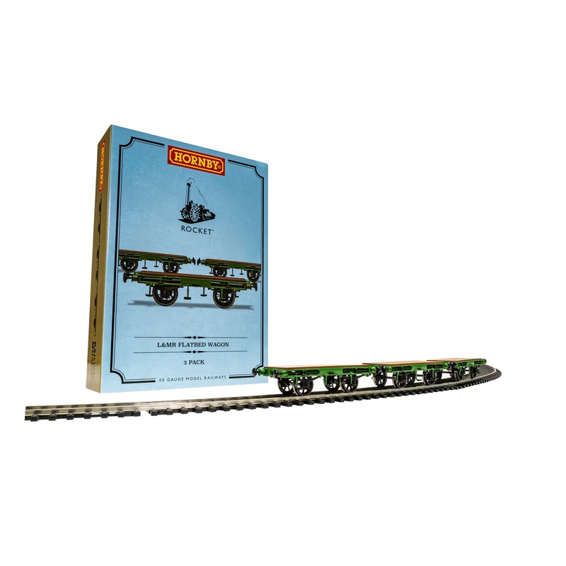 Hornby R60014 Wagons L&MR  Flat Bed Wagon Pack – Era 1