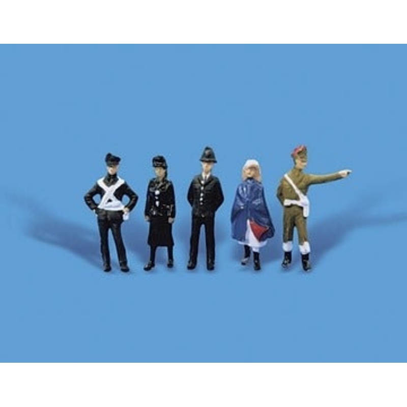 PECO MODELSCENE 5123 PUBLIC SERVICES PERSONNEL  OO SCALE FIGURES