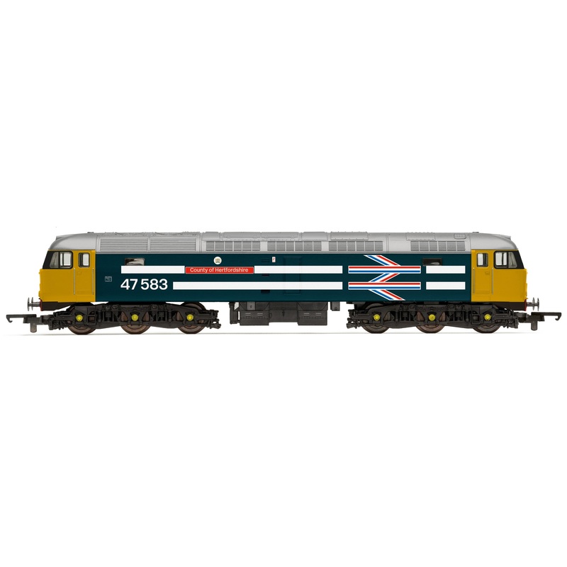 Hornby R30040TTS Railroad Diesel Locomotives BR  Class 47  Co-Co  47583 County of Hertfordshire – Era 7