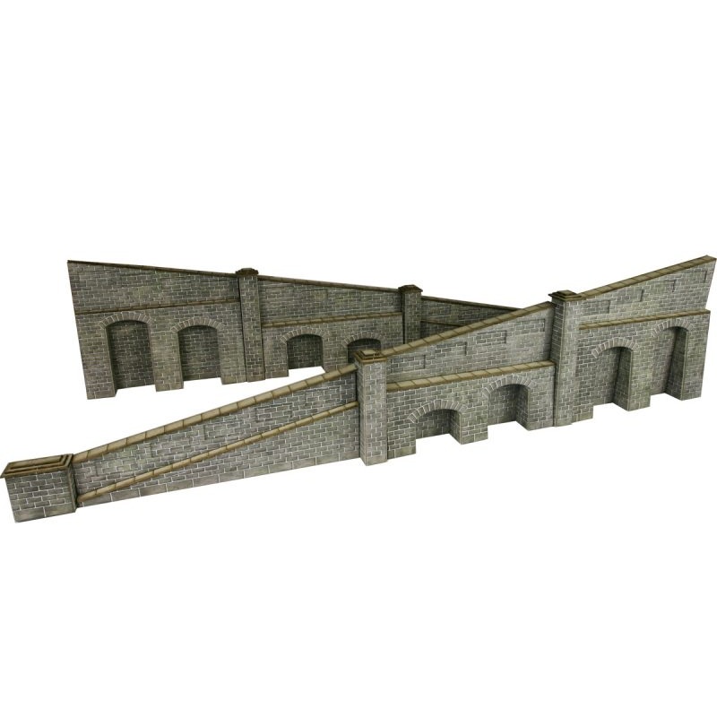 METCALFE PO249 00/H0 SCALE TAPERED RETAINING WALL IN STONE